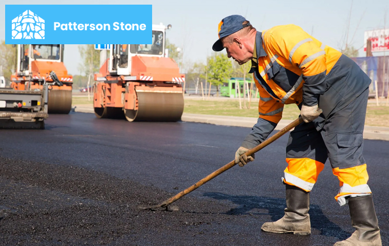 Freshly laid asphalt driveway designed for winter protection